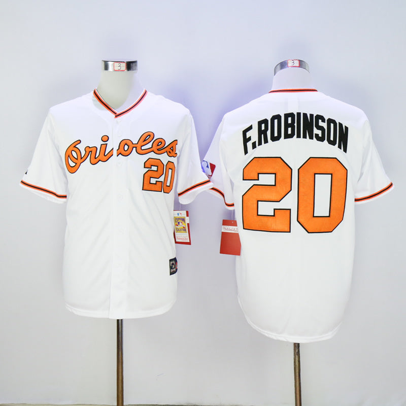 Baltimore Orioles #20 Orioles 20 White Retro Baseball Jersey baseball jersey product view 1