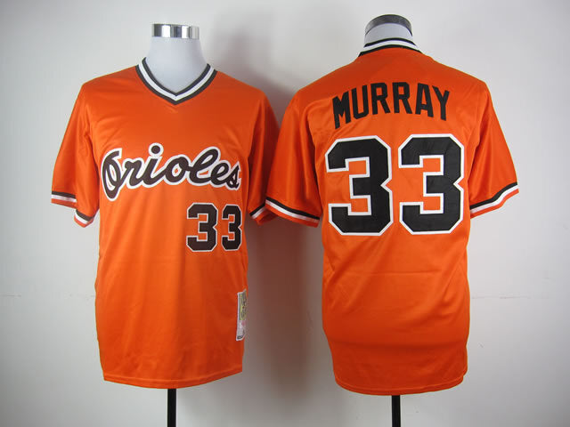 Baltimore Orioles #33 Orioles 33# Orange Retro Baseball Jersey baseball jersey product view 1