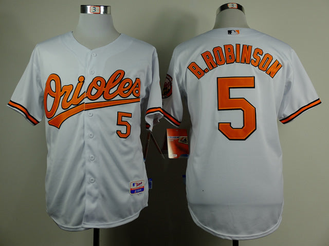 Baltimore Orioles #5 Orioles 5# White Retro Player Baseball Jersey baseball jersey product view 1
