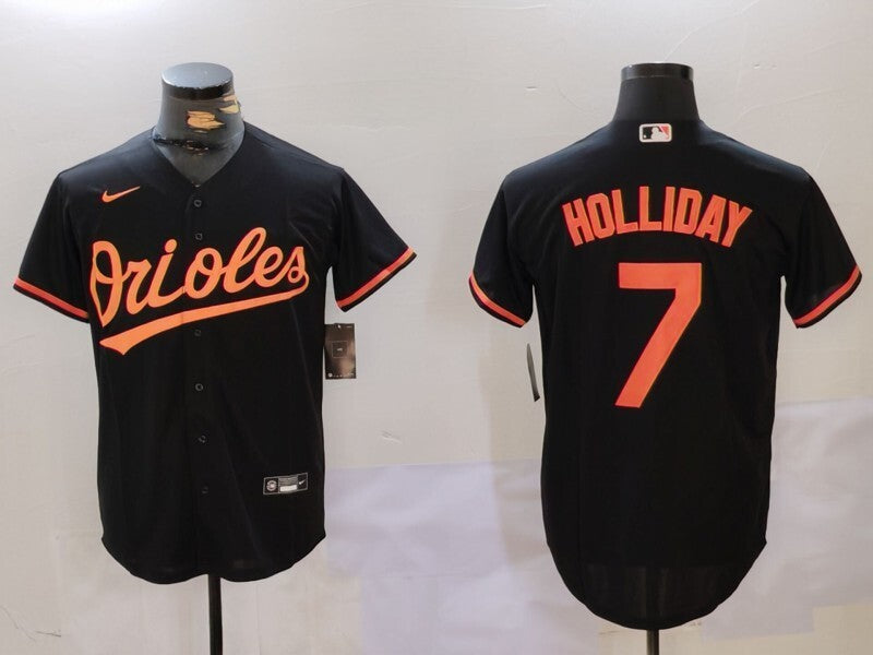 Baltimore Orioles #7 Jackson Holliday Fan Edition Style 1 Baseball Jersey baseball jersey product view 1