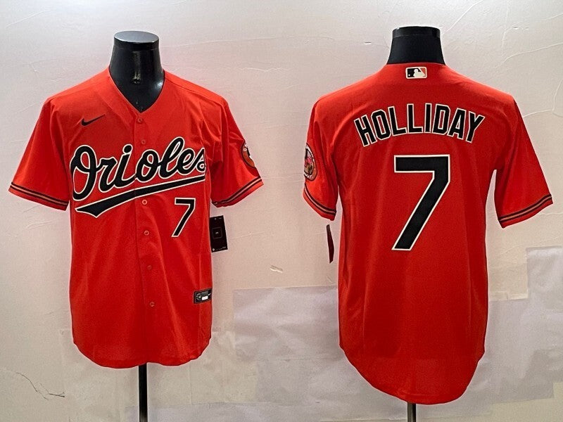 Baltimore Orioles #7 Jackson Holliday Orioles Adult Baseball Jersey baseball jersey product view 1