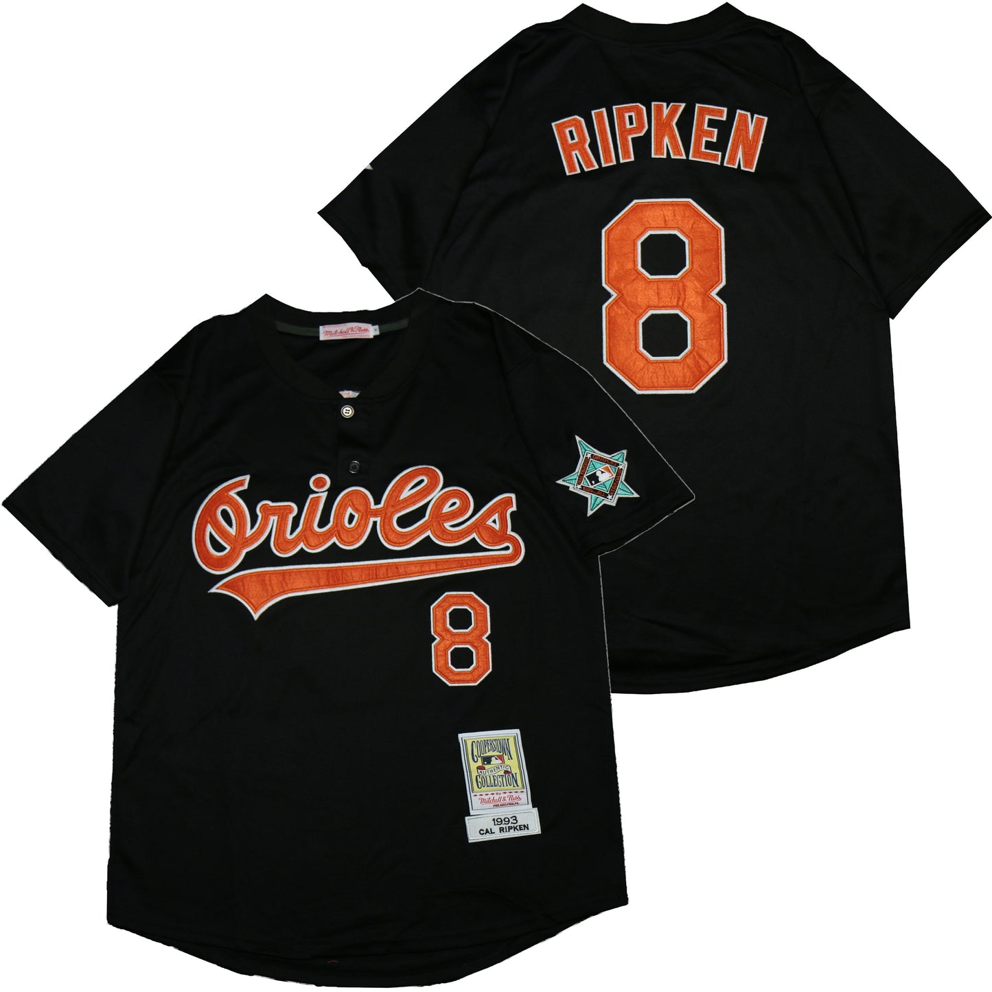 Baltimore Orioles #8 Cal Ripken Orioles 8 Black 1983 Retro Baseball Jersey baseball jersey product view 1