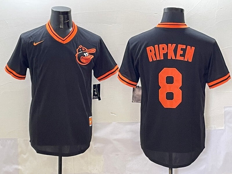 Baltimore Orioles #8 Cal Ripken Orioles Adult Style 2 Baseball Jersey baseball jersey product view 1