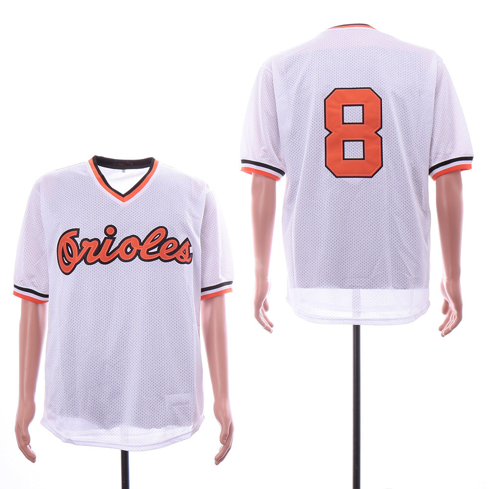 Baltimore Orioles #8 Cal Ripken Style 1 Baseball Jersey baseball jersey product view 1