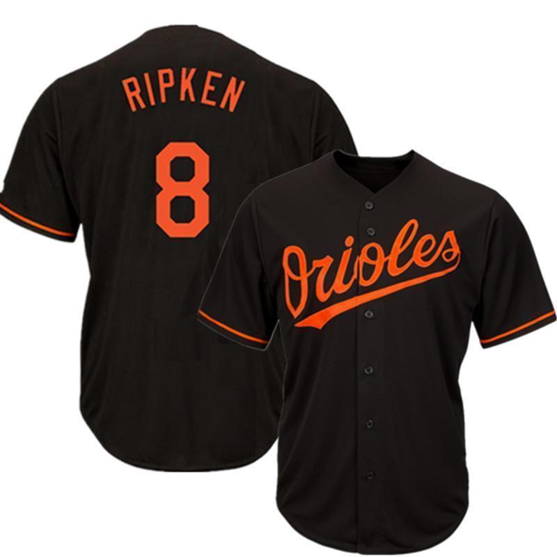 Baltimore Orioles #8 Cal Ripken Style 3 Baseball Jersey baseball jersey product view 1