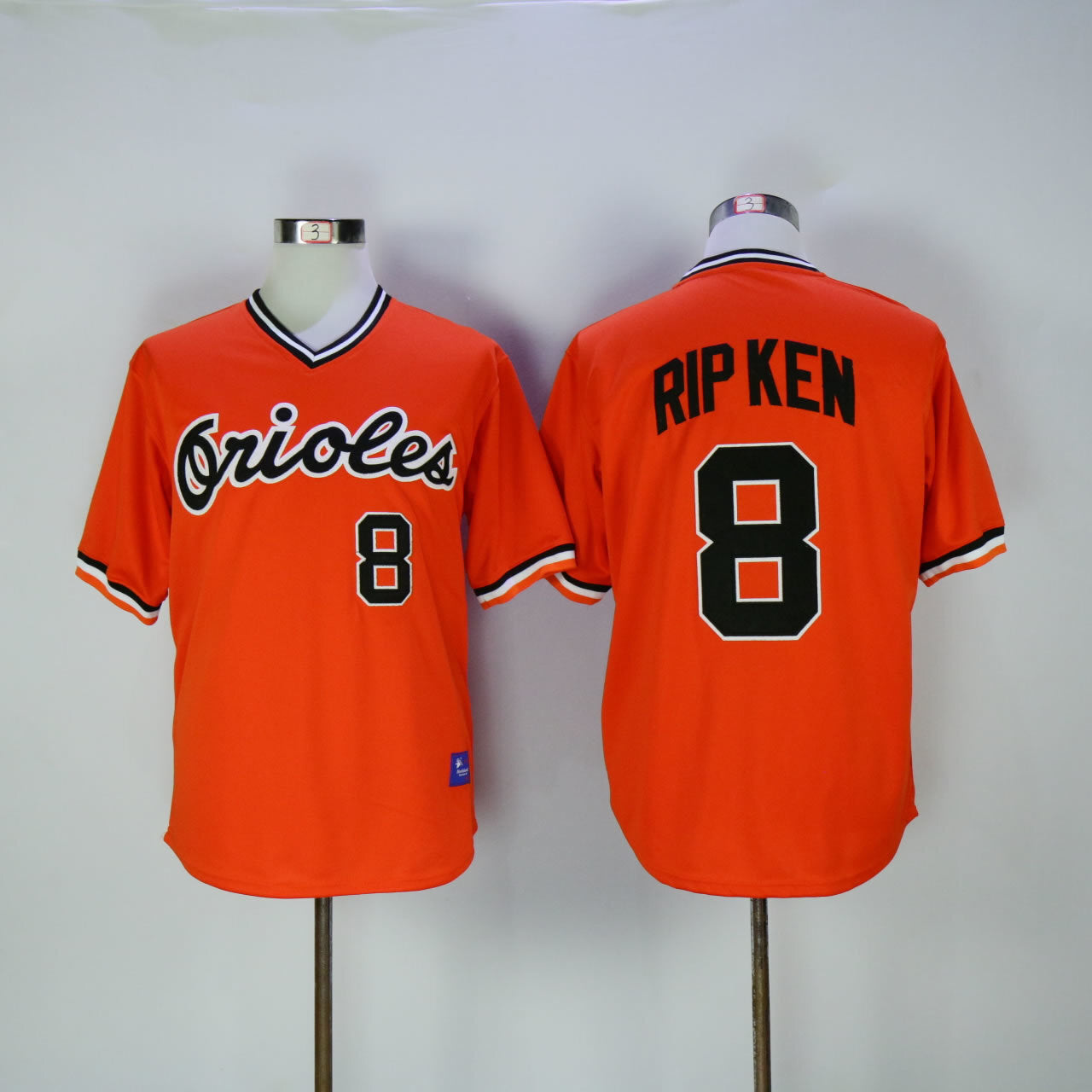 Baltimore Orioles #8 Orioles 8 Orange Retro Pullover Baseball Jersey baseball jersey product view 1