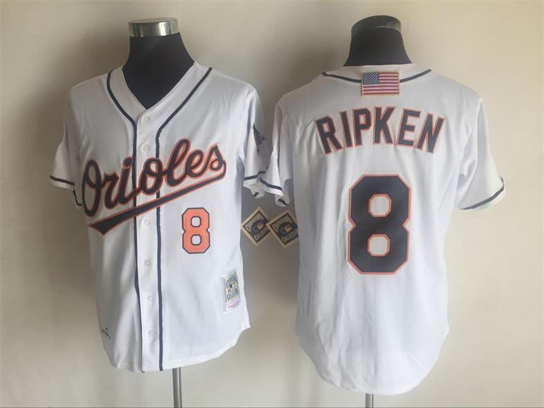 Baltimore Orioles #8 Retro Style 3 Baseball Jersey baseball jersey product view 1