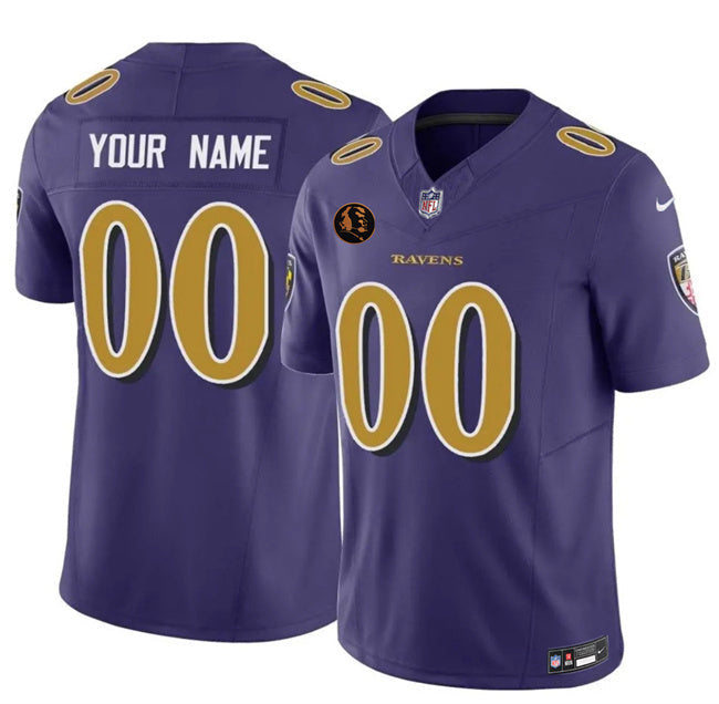 Baltimore Ravens Active Player Custom Purple 2025 F.U.S.E. With John Madden Football Jersey football jersey product view 1