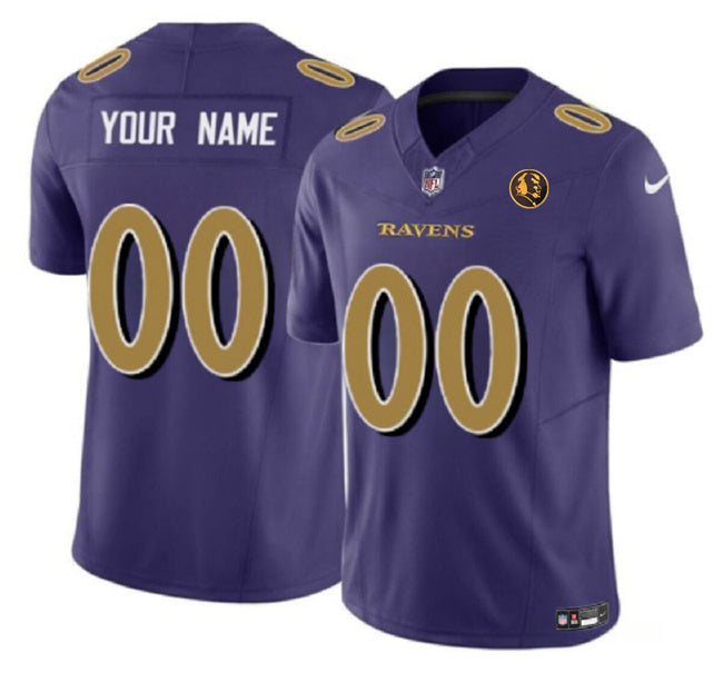 Baltimore Ravens Customized Purple 2023 F.U.S.E. With John Madden Patch Color Football Jersey football jersey product view 1