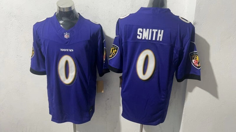 Baltimore Ravens #0 Roquan Smith Style 2 Football Jersey football jersey product view 1