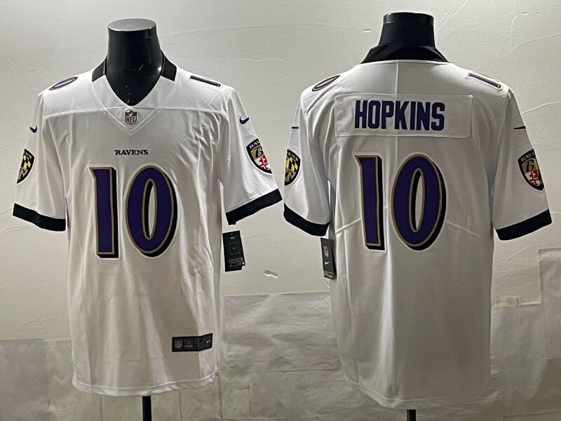 Baltimore Ravens #10 DeAndre Hopkins Ravens V2 Football Jersey football jersey product view 1