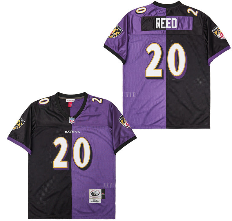 Baltimore Ravens #20 Reed Ravens Purple Black Edition 20 # Football Jersey football jersey product view 1