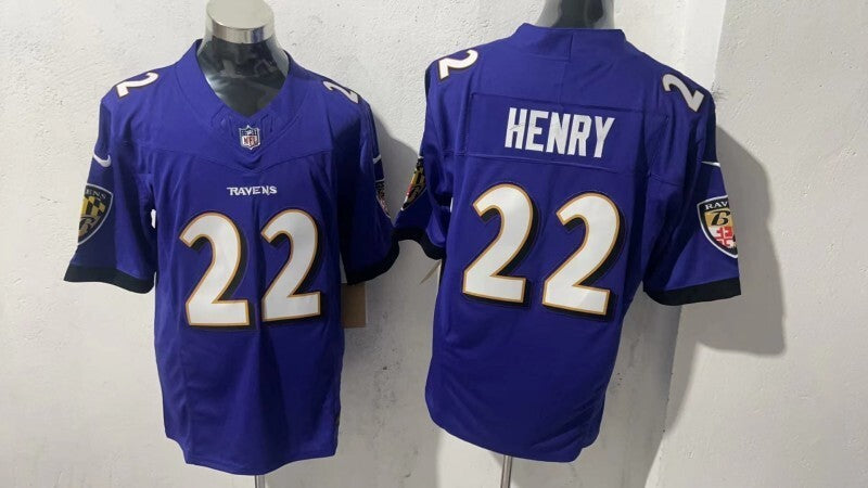 Baltimore Ravens #22 Derrick Henry Style 2 Football Jersey football jersey product view 1