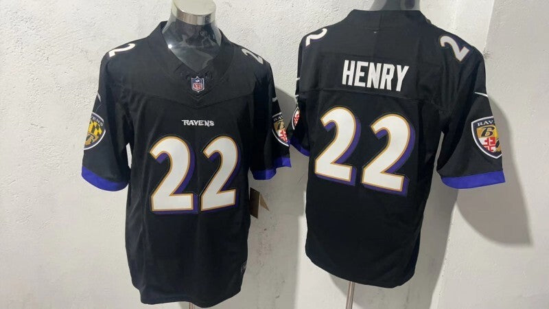 Baltimore Ravens #22 Derrick Henry Style 5 Football Jersey football jersey product view 1