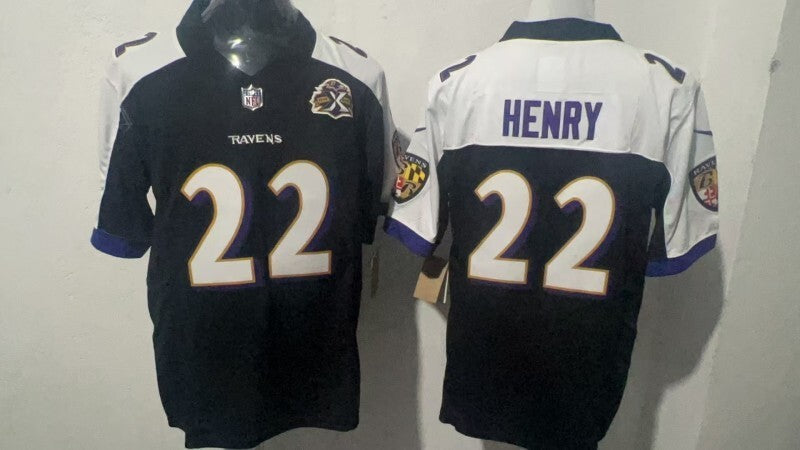 Baltimore Ravens #22 Derrick Henry Style 7 Football Jersey football jersey product view 1