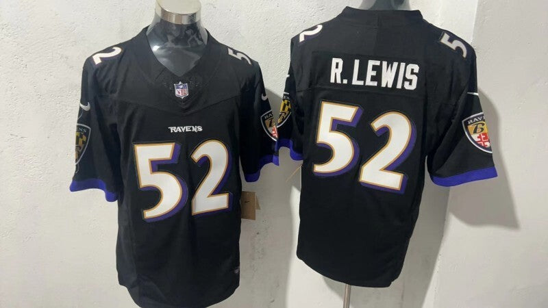 Baltimore Ravens #52 Ray Lewis Style 2 Football Jersey football jersey product view 1