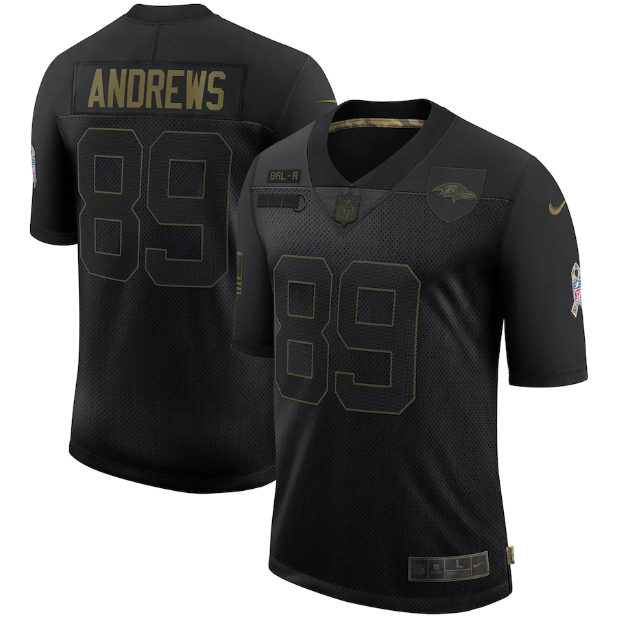 Baltimore Ravens #89 Andrews Football Jersey football jersey product view 1