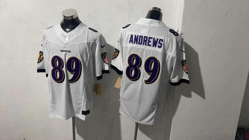 Baltimore Ravens #89 Mark Andrews Style 4 Football Jersey football jersey product view 1