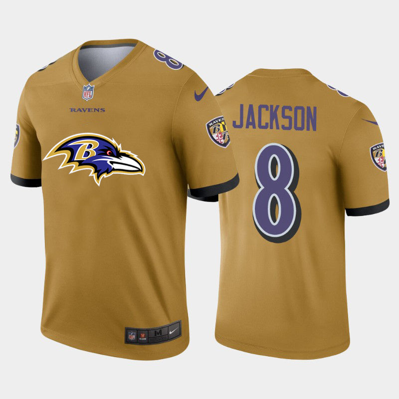 Baltimore Ravens #8 Lamar Jackson Style 3 Football Jersey football jersey product view 1