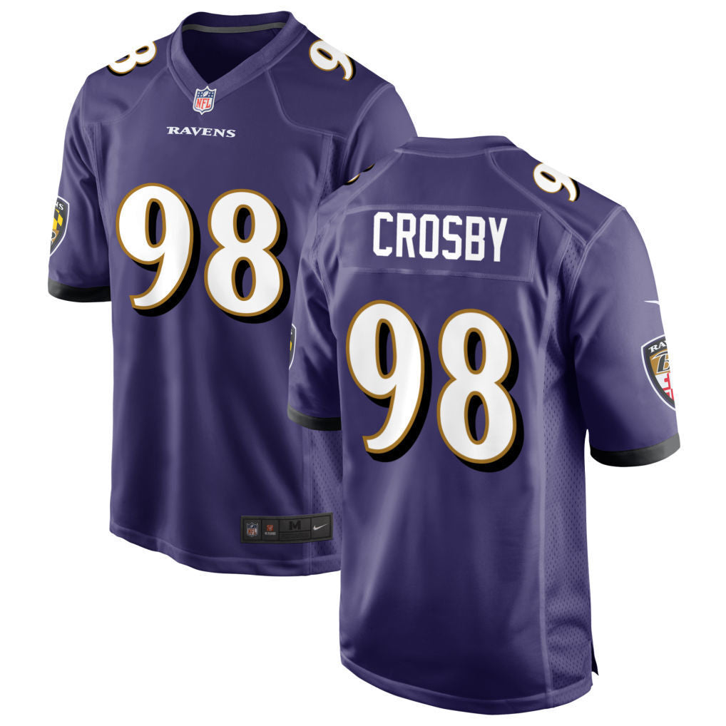 Baltimore Ravens #98 Maxx Crosby Football Jersey football jersey product view 1