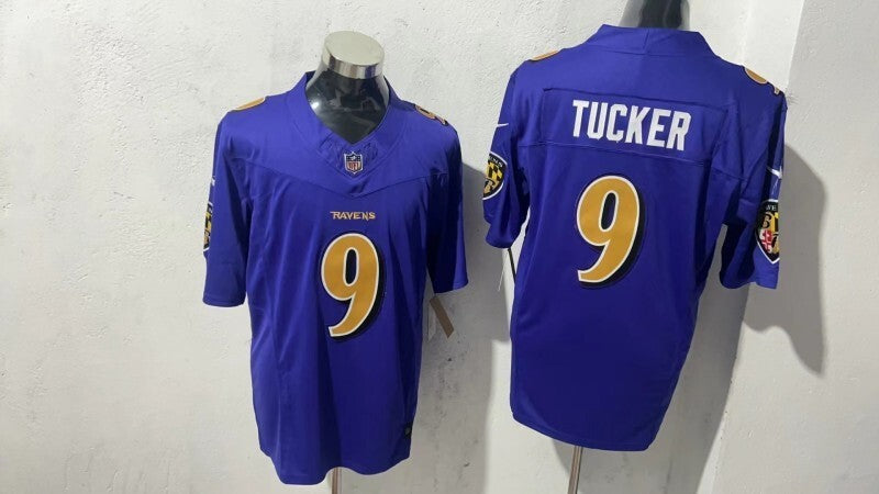 Baltimore Ravens #9 Justin Tucker Style 2 Football Jersey football jersey product view 1