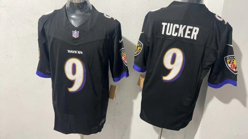 Baltimore Ravens #9 Justin Tucker Style 3 Football Jersey football jersey product view 1