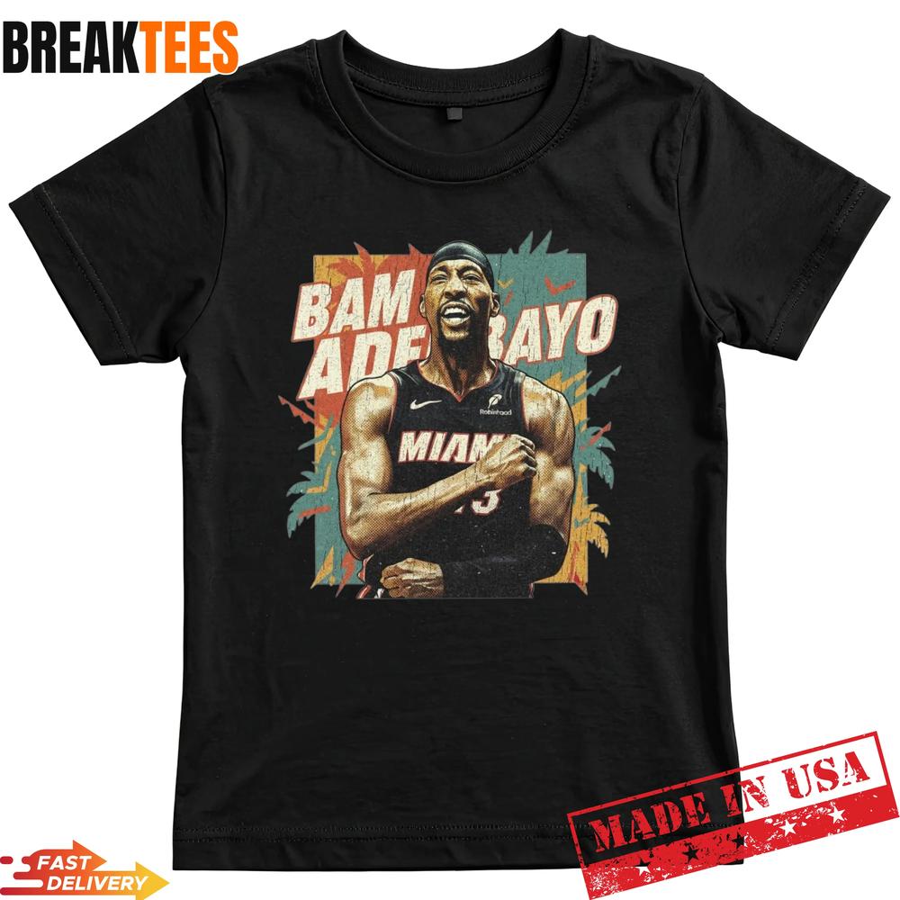 Ultimate Bam Adebayo Miami Basketball Vintage Graphic T-Shirt Unisex T-shirt, Sweatshirt, Hoodie, Long Sleeve Tee - T-Shirt, Sweatshirt, Hoodie