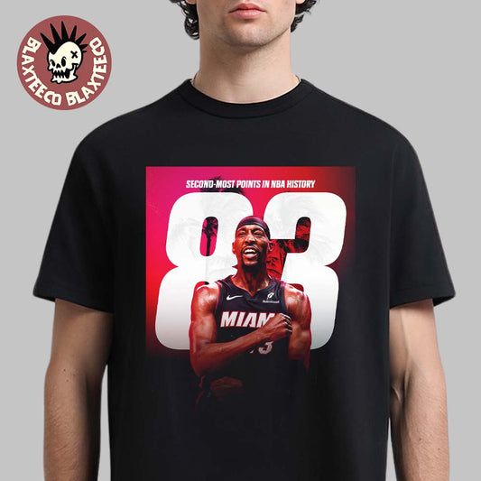 Bam Adebayo Miami Heat NBA Second Most Points In NBA History Passes Kobe T-Shirt Unisex T-shirt, Sweatshirt, Hoodie, Long Sleeve Tee - T-Shirt, Sweatshirt, Hoodie