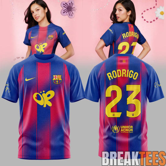Barcelona FC x Olivia Rodrigo 2026 Special T-Shirt Unisex T-shirt, Sweatshirt, Hoodie, Long Sleeve Tee - T-Shirt, Sweatshirt, Hoodie