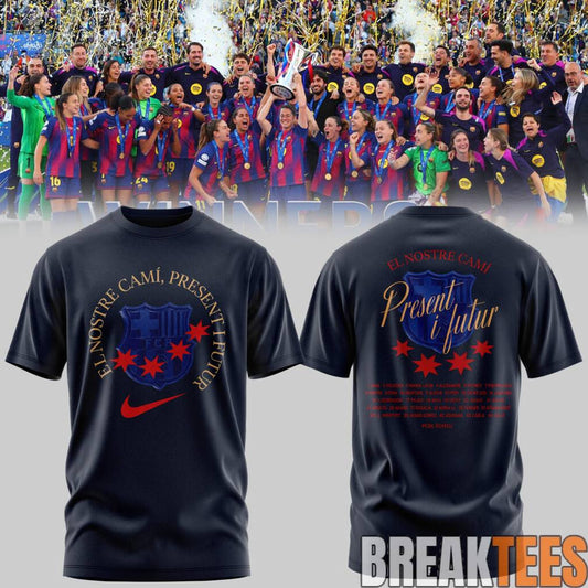 Barcelona Femen Champions League Campiones 2026 Limited Shirt Unisex T-shirt, Sweatshirt, Hoodie, Long Sleeve Tee - T-Shirt, Sweatshirt, Hoodie