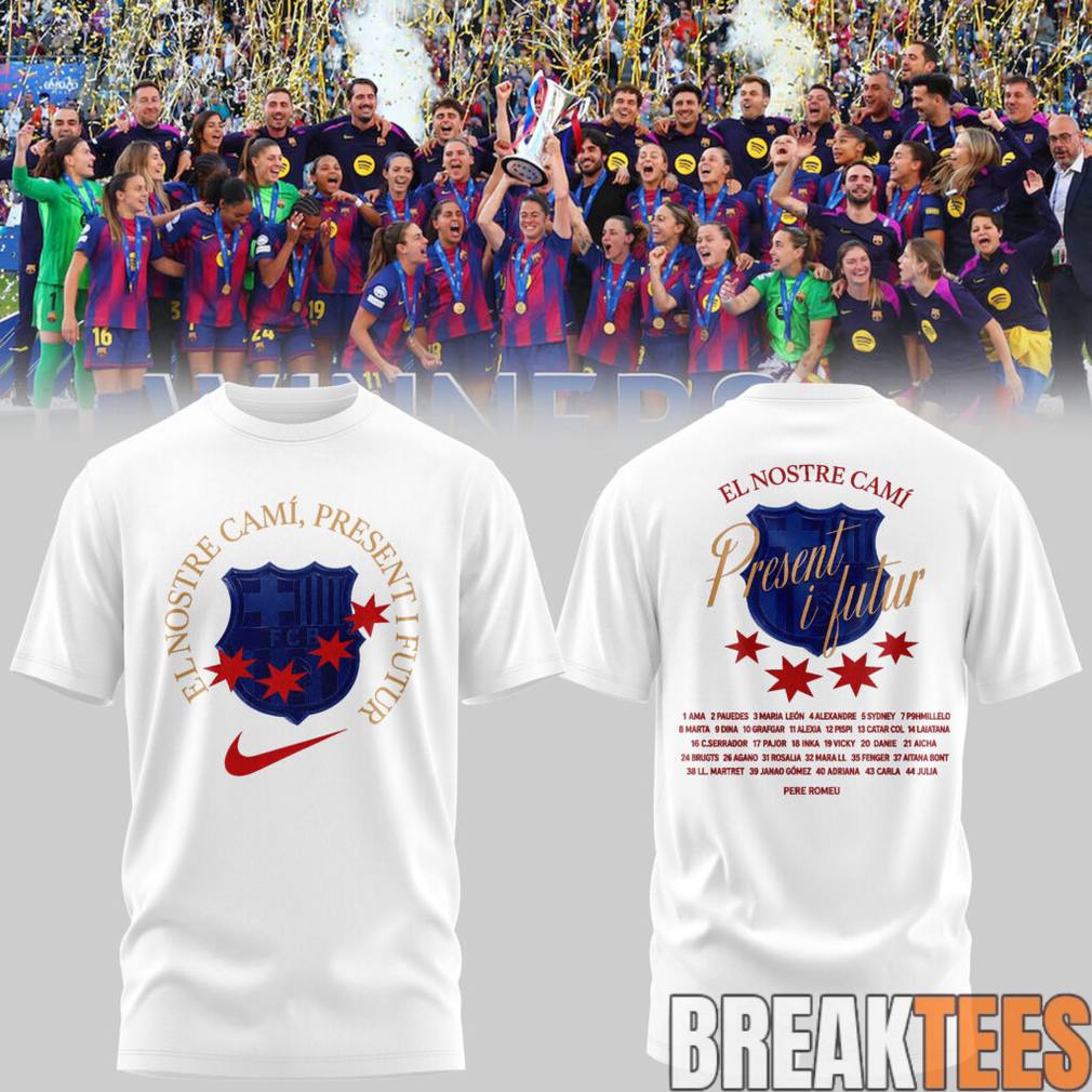 Barcelona Femen Champions League Campiones 2026 - Adult & Kids T-Shirts, Sweatshirts & Hoodies apparel design preview 2