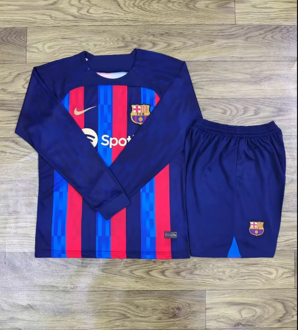 Barcelona 22-23 Long Sleeve 1 Style 2 Soccer Jersey sports jersey product view 1