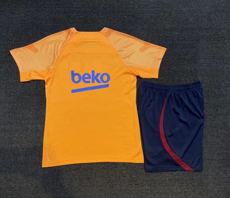 Barcelona 22-23 Yellow Training Kit Style 1 Soccer Jersey sports jersey product view 1