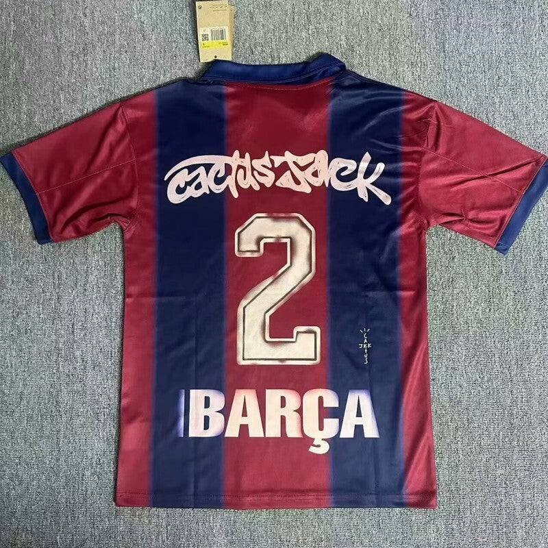 Barcelona Barcelona Retro Style 1 Soccer Jersey sports jersey product view 1