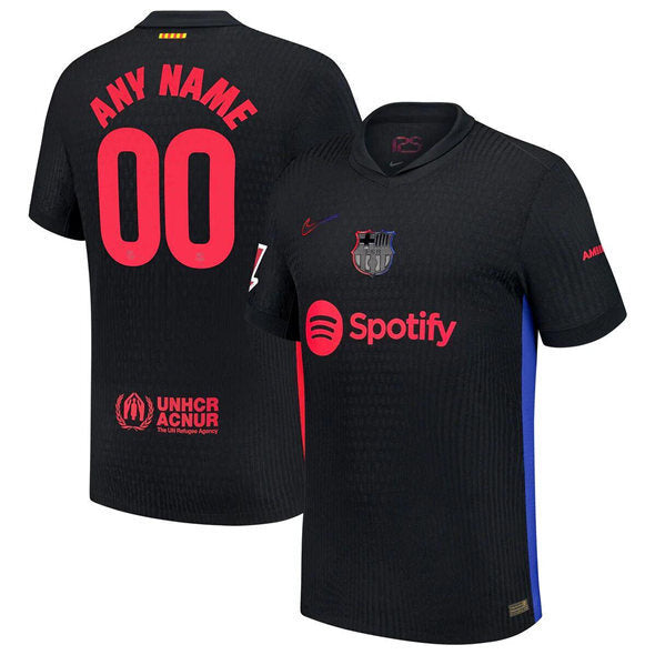 Barcelona Custom Black 2024 25 Away Soccer Jersey sports jersey product view 1
