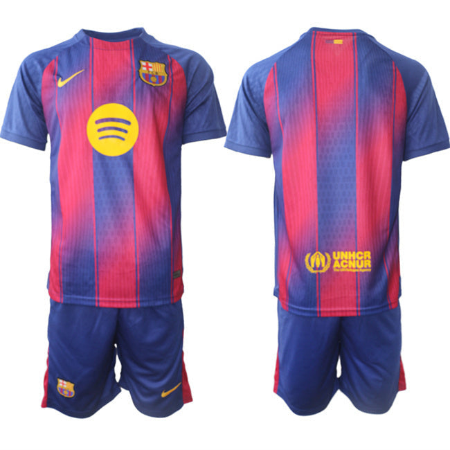 Barcelona Custom Blue Red 2024-25 Home Soccer Jersey Suit sports jersey product view 1
