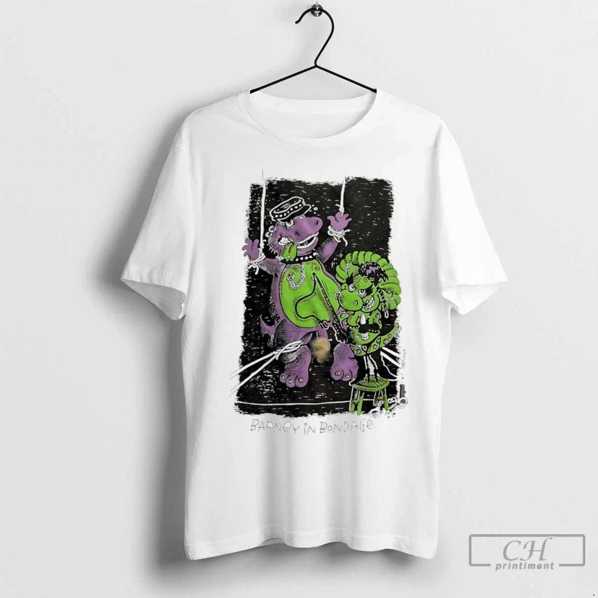 Barney In Bondage T Shirts Unisex T-shirt, Sweatshirt, Hoodie, Long Sleeve Tee - T-Shirt, Sweatshirt, Hoodie