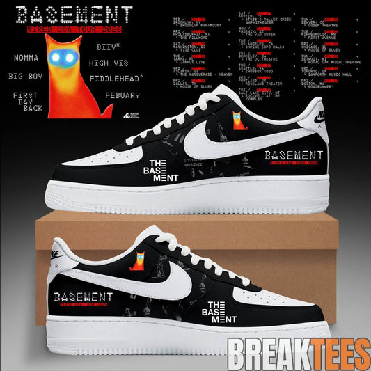 Basement WIRED USA Tour 2026 Custom Air Force 1 Unisex T-shirt, Sweatshirt, Hoodie, Long Sleeve Tee - T-Shirt, Sweatshirt, Hoodie