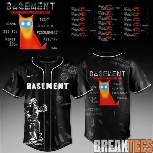 Basement WIRED USA Tour 2026 Special Baseball Jersey Unisex T-shirt, Sweatshirt, Hoodie, Long Sleeve Tee - T-Shirt, Sweatshirt, Hoodie