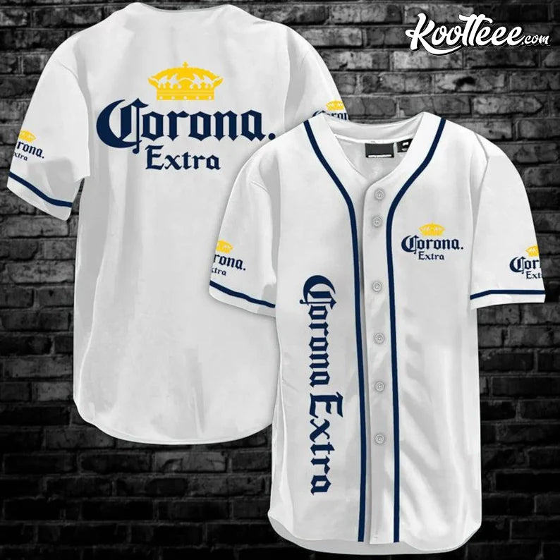 Basic Corona Extra Baseball Jersey baseball jersey product view 1