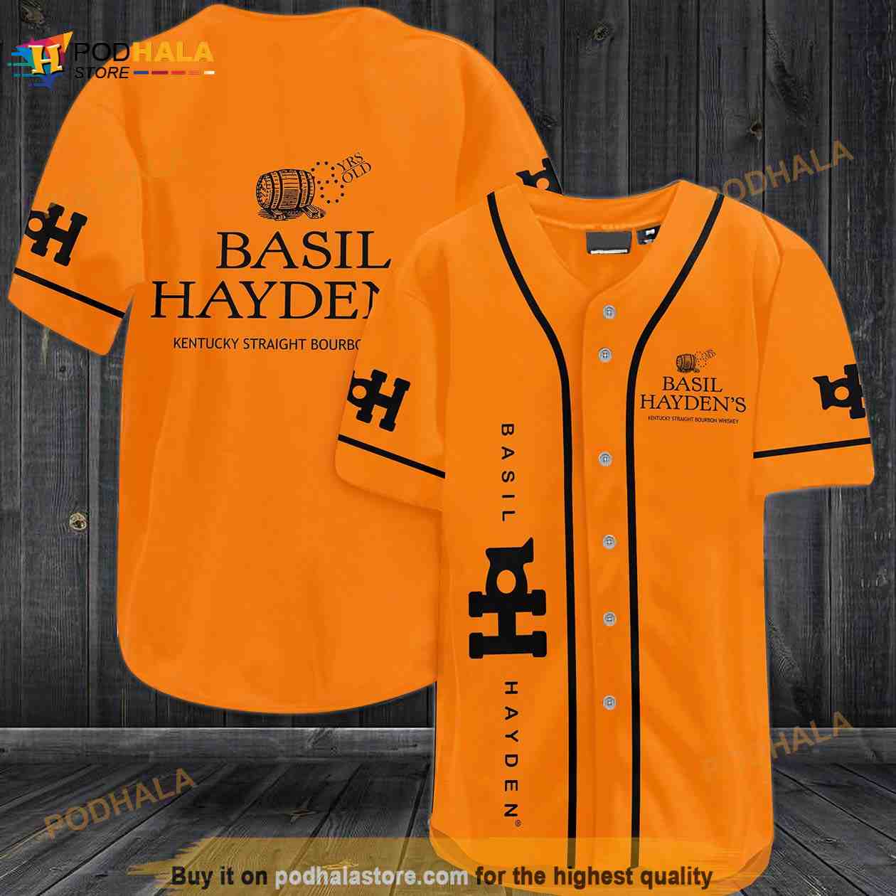 Basil Hayden’s 3D Baseball Jersey baseball jersey product view 1