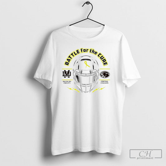 Battle For The Cure Mater Dei Knights Vs Central Cougars Unisex T-shirt, Sweatshirt, Hoodie, Long Sleeve Tee - T-Shirt, Sweatshirt, Hoodie