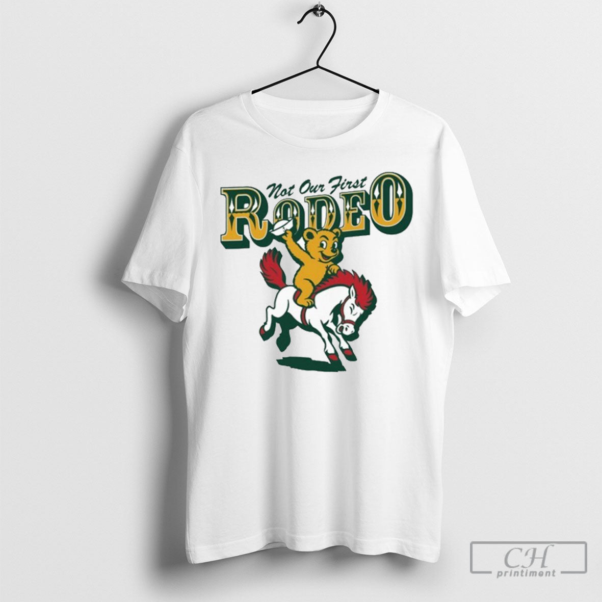 Baylor Bears Beat Smu Mustangs Not Our First Rodeo Mascot Unisex T-shirt, Sweatshirt, Hoodie, Long Sleeve Tee - T-Shirt, Sweatshirt, Hoodie