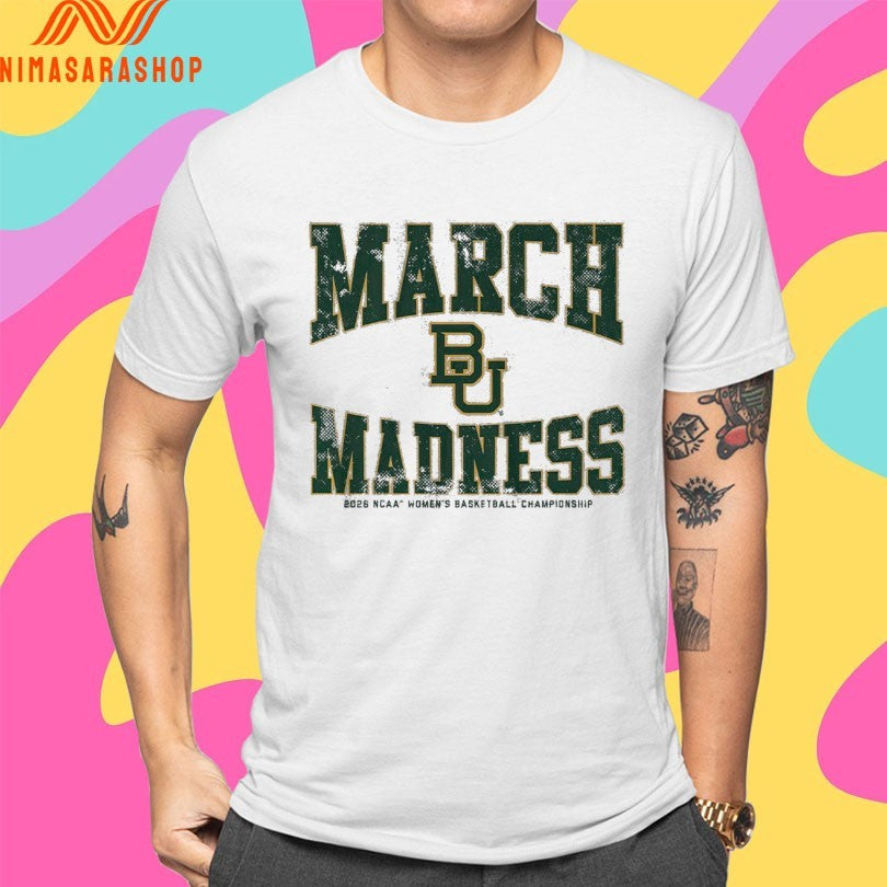Baylor Bears WBB 2026 March Madness NCAA Women's - Adult & Kids T-Shirts, Sweatshirts & Hoodies apparel design preview 4