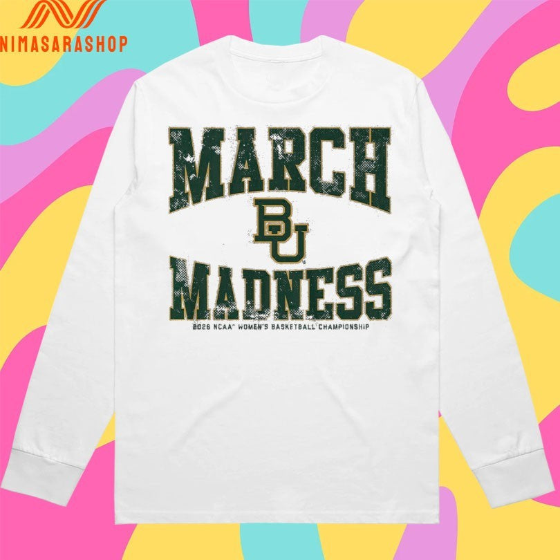 Baylor Bears WBB 2026 March Madness NCAA Women's - Adult & Kids T-Shirts, Sweatshirts & Hoodies apparel design preview 3