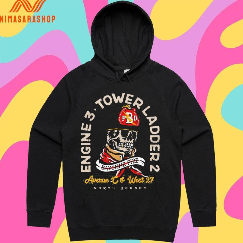 Bayonne Fire Engine 3 Tower Ladder 2 North Jersey Shirts sports jersey product view 2