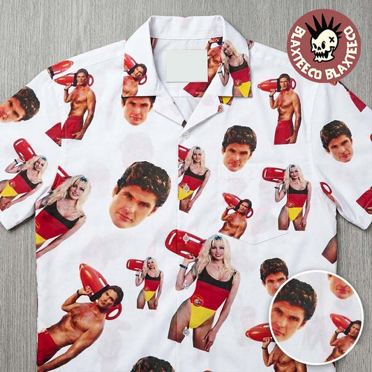 Baywatch RSVLTS The Hoff Oktoberfest Munich Beer Festival Hawaiian Shirt Unisex T-shirt, Sweatshirt, Hoodie, Long Sleeve Tee - T-Shirt, Sweatshirt, Hoodie