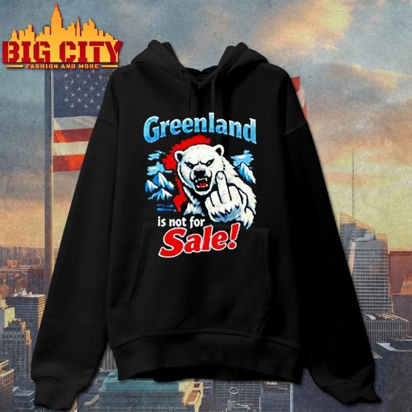 Bear Fuck Greenland Is Not For Sale - Adult & Kids T-Shirts, Sweatshirts & Hoodies apparel design preview 2
