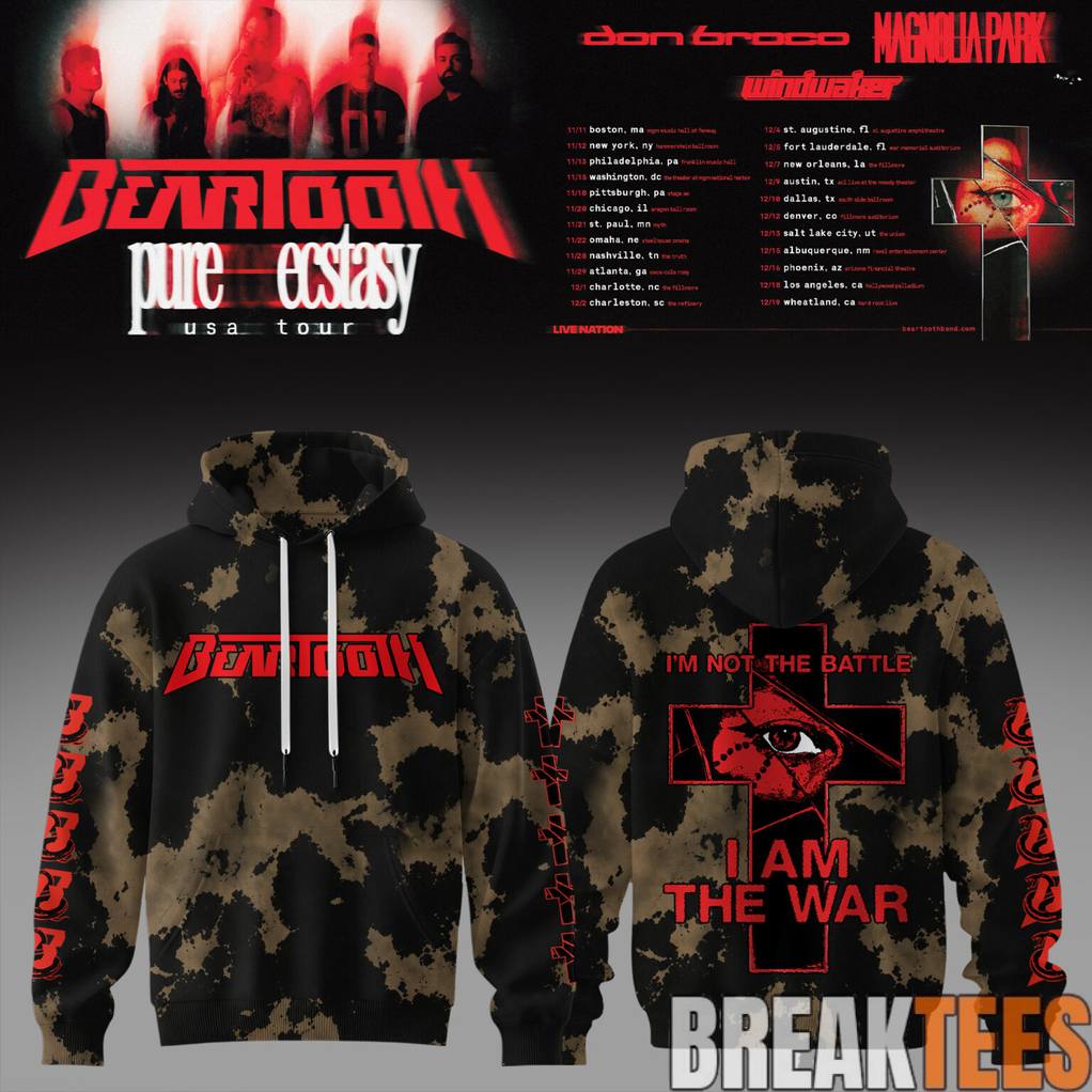 Beartooth Pure Ecstasy Tour 2026 Hoodie Unisex T-shirt, Sweatshirt, Hoodie, Long Sleeve Tee - T-Shirt, Sweatshirt, Hoodie
