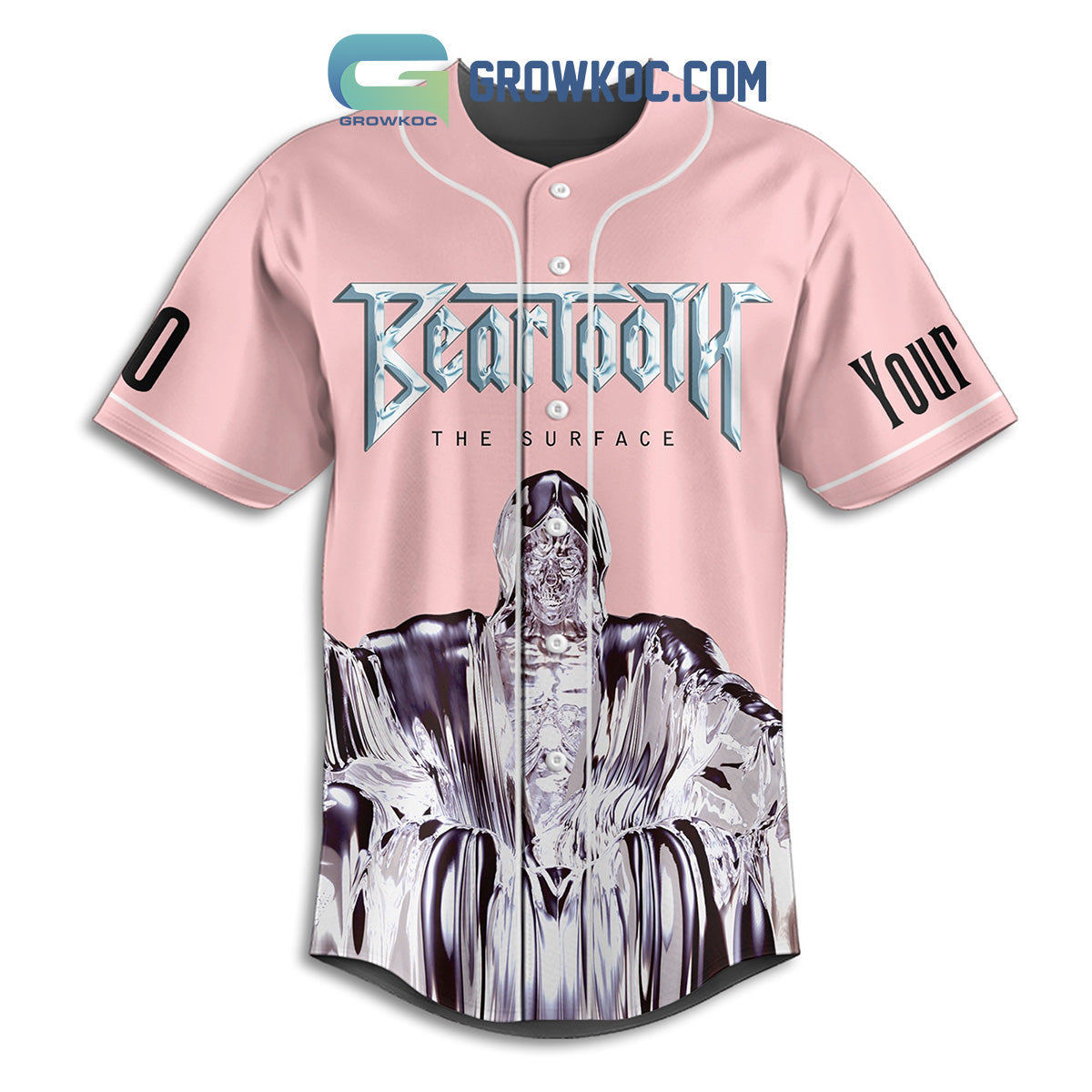 Beartooth The Plot In You Tour 2024 Personalized Baseball Jersey baseball jersey product view 2